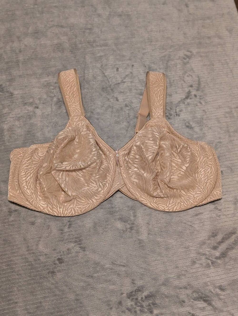 Wacoal 855367 Jacquard Full Coverage Unlined Underwire Bra US Size 42DD